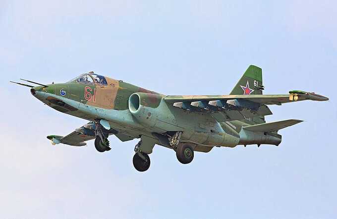 Российский СУ-25 потерпел крушение